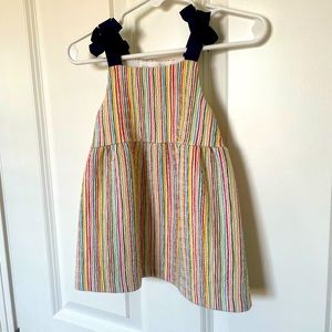Zara Stripe Summer Toddler Girl Bow Tie Dress